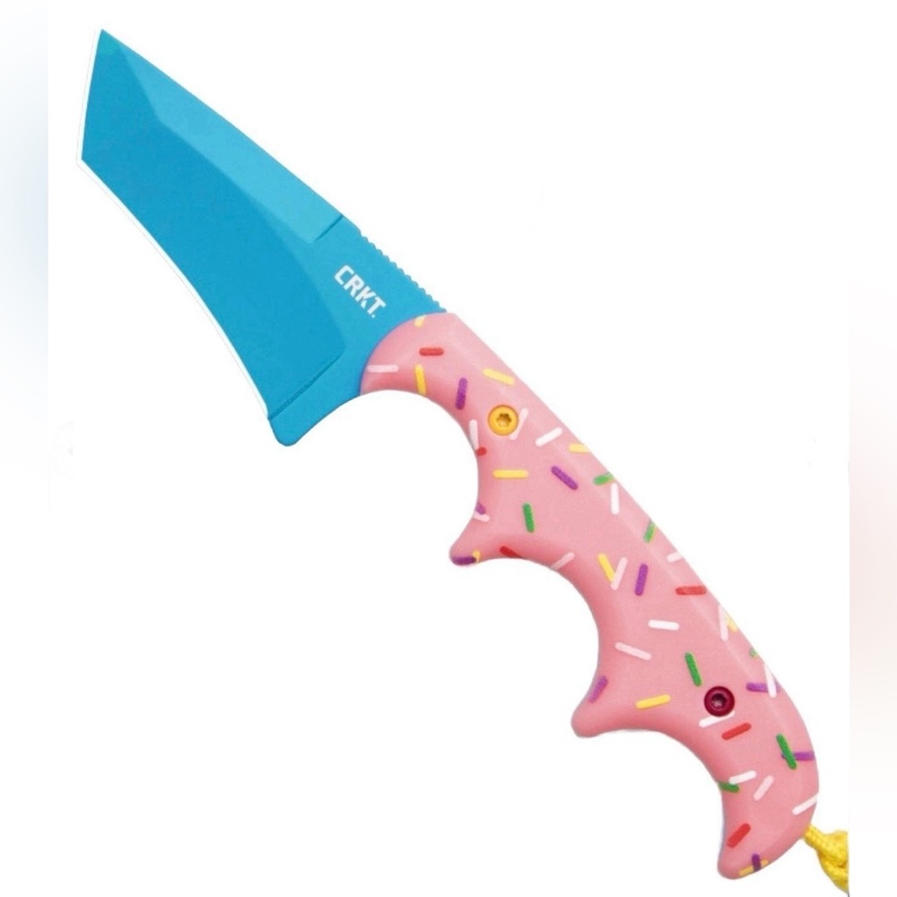 CRKT Folts Minimalist Dessert Warrior Tanto Neck Knife (2" Blue)